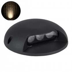 GLOBOSTAR® STEP-LUNA 90616 Αρχιτεκτονικό Φωτιστικό Διαδρόμου/Σκαλοπατιού LED 3W 330lm 10° DC 24V Αδιάβροχο IP65 Θερμό Λευκό 2700K Dimmable - Μαύρο - Φ12 x Υ3cm - 3 Χρόνια Εγγύηση GLOBOSTAR® STEP-LUNA 90616 Αρχιτεκτονικό Φωτιστικό Διαδρόμου/Σκαλοπατιού LED 3W 330lm 10° DC 24V Αδιάβροχο IP65 Θερμό Λευκό 2700K Dimmable - Μαύρο - Φ12 x Υ3cm - 3 Χρόνια Εγγύηση