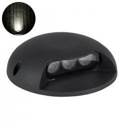 GLOBOSTAR® STEP-LUNA 90617 Αρχιτεκτονικό Φωτιστικό Διαδρόμου/Σκαλοπατιού LED 3W 345lm 10° DC 24V Αδιάβροχο IP65 Φυσικό Λευκό 4500K Dimmable - Μαύρο - Φ12 x Υ3cm - 3 Χρόνια Εγγύηση GLOBOSTAR® STEP-LUNA 90617 Αρχιτεκτονικό Φωτιστικό Διαδρόμου/Σκαλοπατιού LED 3W 345lm 10° DC 24V Αδιάβροχο IP65 Φυσικό Λευκό 4500K Dimmable - Μαύρο - Φ12 x Υ3cm - 3 Χρόνια Εγγύηση