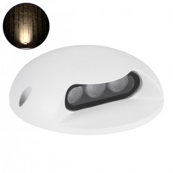 GLOBOSTAR® STEP-LUNA 90619 Αρχιτεκτονικό Φωτιστικό Διαδρόμου/Σκαλοπατιού LED 3W 330lm 10° DC 24V Αδιάβροχο IP65 Θερμό Λευκό 2700K Dimmable - Λευκό - Φ12 x Υ3cm - 3 Χρόνια Εγγύηση GLOBOSTAR® STEP-LUNA 90619 Αρχιτεκτονικό Φωτιστικό Διαδρόμου/Σκαλοπατιού LED 3W 330lm 10° DC 24V Αδιάβροχο IP65 Θερμό Λευκό 2700K Dimmable - Λευκό - Φ12 x Υ3cm - 3 Χρόνια Εγγύηση