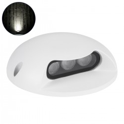 GLOBOSTAR® STEP-LUNA 90620 Αρχιτεκτονικό Φωτιστικό Διαδρόμου/Σκαλοπατιού LED 3W 345lm 10° DC 24V Αδιάβροχο IP65 Φυσικό Λευκό 4500K Dimmable - Λευκό - Φ12 x Υ3cm - 3 Χρόνια Εγγύηση GLOBOSTAR® STEP-LUNA 90620 Αρχιτεκτονικό Φωτιστικό Διαδρόμου/Σκαλοπατιού LED 3W 345lm 10° DC 24V Αδιάβροχο IP65 Φυσικό Λευκό 4500K Dimmable - Λευκό - Φ12 x Υ3cm - 3 Χρόνια Εγγύηση