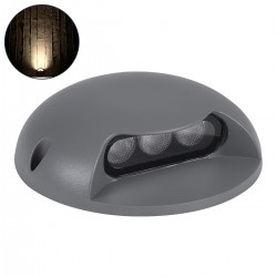 GLOBOSTAR® STEP-LUNA 90622 Αρχιτεκτονικό Φωτιστικό Διαδρόμου/Σκαλοπατιού LED 3W 330lm 10° DC 24V Αδιάβροχο IP65 Θερμό Λευκό 2700K Dimmable - Γκρι Ανθρακί - Φ12 x Υ3cm - 3 Χρόνια Εγγύηση GLOBOSTAR® STEP-LUNA 90622 Αρχιτεκτονικό Φωτιστικό Διαδρόμου/Σκαλοπατιού LED 3W 330lm 10° DC 24V Αδιάβροχο IP65 Θερμό Λευκό 2700K Dimmable - Γκρι Ανθρακί - Φ12 x Υ3cm - 3 Χρόνια Εγγύηση