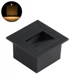 GLOBOSTAR® STEP-MINA 90625 Χωνευτό Αρχιτεκτονικό Φωτιστικό Διαδρόμου/Σκαλοπατιού LED 3W 330lm 30° DC 24V Αδιάβροχο IP65 Θερμό Λευκό 2700K Dimmable - Μαύρο - Μ8.3 x Π8.3 x Υ5cm / Q6.6cm - 3 Χρόνια Εγγύηση GLOBOSTAR® STEP-MINA 90625 Χωνευτό Αρχιτεκτονικό Φωτιστικό Διαδρόμου/Σκαλοπατιού LED 3W 330lm 30° DC 24V Αδιάβροχο IP65 Θερμό Λευκό 2700K Dimmable - Μαύρο - Μ8.3 x Π8.3 x Υ5cm / Q6.6cm - 3 Χρόνια Εγγύηση