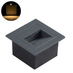 GLOBOSTAR® STEP-MINA 90627 Χωνευτό Αρχιτεκτονικό Φωτιστικό Διαδρόμου/Σκαλοπατιού LED 3W 330lm 30° DC 24V Αδιάβροχο IP65 Θερμό Λευκό 2700K Dimmable - Γκρι Ανθρακί - Μ8.3 x Π8.3 x Υ5cm / Μ6.6 x Π6.6cm - 3 Χρόνια Εγγύηση GLOBOSTAR® STEP-MINA 90627 Χωνευτό Αρχιτεκτονικό Φωτιστικό Διαδρόμου/Σκαλοπατιού LED 3W 330lm 30° DC 24V Αδιάβροχο IP65 Θερμό Λευκό 2700K Dimmable - Γκρι Ανθρακί - Μ8.3 x Π8.3 x Υ5cm / Μ6.6 x Π6.6cm - 3 Χρόνια Εγγύηση