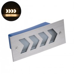 GloboStar® WALLLIGHT-ARINA 90670 Χωνευτό Φωτιστικό Τοίχου LED 6W 660lm 120° DC 24V Αδιάβροχο IP67 Μ17 x Π7 x Υ5.5cm Θερμό Λευκό 3000K - Ανοξείδωτο Ατσάλι - 3 Years Warranty GloboStar® WALLLIGHT-ARINA 90670 Χωνευτό Φωτιστικό Τοίχου LED 6W 660lm 120° DC 24V Αδιάβροχο IP67 Μ17 x Π7 x Υ5.5cm Θερμό Λευκό 3000K - Ανοξείδωτο Ατσάλι - 3 Years Warranty