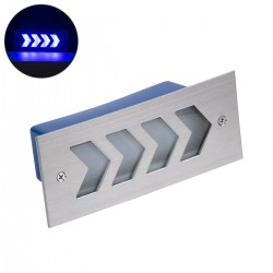 GloboStar® WALLLIGHT-ARINA 90673 Χωνευτό Φωτιστικό Τοίχου LED 6W 600lm 120° DC 24V Αδιάβροχο IP67 Μ17 x Π7 x Υ5.5cm Μπλε - Ανοξείδωτο Ατσάλι - 3 Years Warranty GloboStar® WALLLIGHT-ARINA 90673 Χωνευτό Φωτιστικό Τοίχου LED 6W 600lm 120° DC 24V Αδιάβροχο IP67 Μ17 x Π7 x Υ5.5cm Μπλε - Ανοξείδωτο Ατσάλι - 3 Years Warranty
