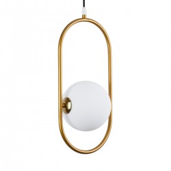 GLOBOSTAR® HAMBURG 00590 Μοντέρνο Κρεμαστό Φωτιστικό Οροφής με Ντουί 1 x G9 AC 220-240V IP20 - Χρυσό & Λευκό - Μ20 x Π15 x Υ40cm GLOBOSTAR® HAMBURG 00590 Μοντέρνο Κρεμαστό Φωτιστικό Οροφής με Ντουί 1 x G9 AC 220-240V IP20 - Χρυσό & Λευκό - Μ20 x Π15 x Υ40cm