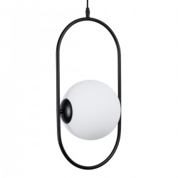 GLOBOSTAR® HAMBURG 00591 Μοντέρνο Κρεμαστό Φωτιστικό Οροφής με Ντουί 1 x E14 AC 220-240V IP20 - Μαύρο & Λευκό - Μ25 x Π20 x Υ50cm GLOBOSTAR® HAMBURG 00591 Μοντέρνο Κρεμαστό Φωτιστικό Οροφής με Ντουί 1 x E14 AC 220-240V IP20 - Μαύρο & Λευκό - Μ25 x Π20 x Υ50cm