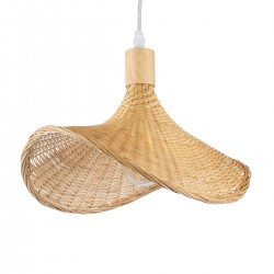 GLOBOSTAR® CUBA 01715 Boho Κρεμαστό Φωτιστικό Οροφής με Ντουί 1 x E27 AC 220-240V IP20 - Μπεζ - Μ33 x Π33 x Υ25cm GLOBOSTAR® CUBA 01715 Boho Κρεμαστό Φωτιστικό Οροφής με Ντουί 1 x E27 AC 220-240V IP20 - Μπεζ - Μ33 x Π33 x Υ25cm