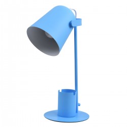 GloboStar® PENCASE 61568 Μοντέρνο Επιτραπέζιο Φωτιστικό Πορτατίφ Μονόφωτο 1 x E27 IP20 Μπλε Μέταλλο - Μ12 x Π15 x Υ38cm GloboStar® PENCASE 61568 Μοντέρνο Επιτραπέζιο Φωτιστικό Πορτατίφ Μονόφωτο 1 x E27 IP20 Μπλε Μέταλλο - Μ12 x Π15 x Υ38cm