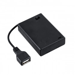 GLOBOSTAR® USBGARLAND 79791 Κουτί Τροφοδοσίας με USB & Διακόπτη On/Off για Γιρλάντες LED DC 5V με 3xAA Μπαταρίες IP44 - Μαύρο - Μ6.8 x Π4.8 x Υ1.8cm GLOBOSTAR® USBGARLAND 79791 Κουτί Τροφοδοσίας με USB & Διακόπτη On/Off για Γιρλάντες LED DC 5V με 3xAA Μπαταρίες IP44 - Μαύρο - Μ6.8 x Π4.8 x Υ1.8cm