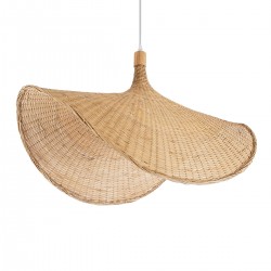 GLOBOSTAR® CUBA 01767 Boho Κρεμαστό Φωτιστικό Οροφής με Ντουί 1 x E27 AC 220-240V IP20 - Μπεζ - Μ80 x Π80 x Υ49cm GLOBOSTAR® CUBA 01767 Boho Κρεμαστό Φωτιστικό Οροφής με Ντουί 1 x E27 AC 220-240V IP20 - Μπεζ - Μ80 x Π80 x Υ49cm