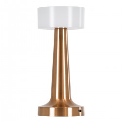 GloboStar® NANNA 76474 Επαναφορτιζόμενο Επιτραπέζιο Φωτιστικό Πορτατίφ LED 1.5W 105lm 120° DC 5V IP44 CCT Ultra Θερμό 1500K - Φυσικό Λευκό 4500K - Ψυχρό Λευκό 6000K Dimmable Χάλκινο & Λευκό Πλαστικό - Μ9 x Π9 x Υ21cm - 2 Χρόνια Εγγύηση GloboStar® NANNA 76474 Επαναφορτιζόμενο Επιτραπέζιο Φωτιστικό Πορτατίφ LED 1.5W 105lm 120° DC 5V IP44 CCT Ultra Θερμό 1500K - Φυσικό Λευκό 4500K - Ψυχρό Λευκό 6000K Dimmable Χάλκινο & Λευκό Πλαστικό - Μ9 x Π9 x Υ21cm - 2 Χρόνια Εγγύηση