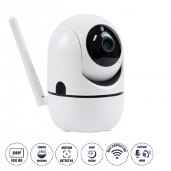 GloboStar® 76078 Table Camera WiFi HD 1080P 3MP 350° Two Way Audio & Motion Detection - Night Vision - Επιτραπέζια Κάμερα WiFi HD 1080P 350° Διπλή Κατέυθυνση Ομιλίας με Ανιχνευτή Κίνησης - Following Face Auto Tracking - Λευκό GloboStar® 76078 Table Camera WiFi HD 1080P 3MP 350° Two Way Audio & Motion Detection - Night Vision - Επιτραπέζια Κάμερα WiFi HD 1080P 350° Διπλή Κατέυθυνση Ομιλίας με Ανιχνευτή Κίνησης - Following Face Auto Tracking - Λευκό