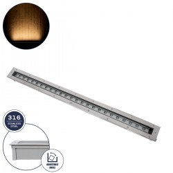 GloboStar® UNDERGROUND-PASSAGGIO 90196 Χωνευτό Φωτιστικό Wall Washer Δαπέδου LED 24W 2160lm 10° DC 24V Αδιάβροχο IP68 με Ρυθμιζόμενη Γωνία Φωτισμού L108 x W9 x H7.5cm Θερμό Λευκό 2700K - Ανοξείδωτο Ατσάλι - 3 Years Warranty GloboStar® UNDERGROUND-PASSAGGIO 90196 Χωνευτό Φωτιστικό Wall Washer Δαπέδου LED 24W 2160lm 10° DC 24V Αδιάβροχο IP68 με Ρυθμιζόμενη Γωνία Φωτισμού L108 x W9 x H7.5cm Θερμό Λευκό 2700K - Ανοξείδωτο Ατσάλι - 3 Years Warranty