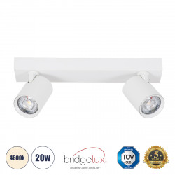 GLOBOSTAR® LEONARDO 60347 Μοντέρνο Φωτιστικό Οροφής LED 20W 2400lm 60° AC 220-240V IP20 Φυσικό Λευκό 4500K - Bridgelux COB - Λευκό - Μ32 x Π7 x Υ11.8cm - 5 Χρόνια Εγγύηση GLOBOSTAR® LEONARDO 60347 Μοντέρνο Φωτιστικό Οροφής LED 20W 2400lm 60° AC 220-240V IP20 Φυσικό Λευκό 4500K - Bridgelux COB - Λευκό - Μ32 x Π7 x Υ11.8cm - 5 Χρόνια Εγγύηση