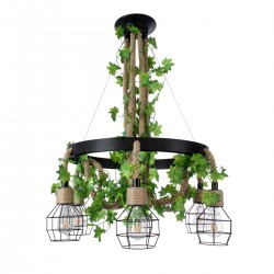 GLOBOSTAR® HELLET 01193 Vintage Κρεμαστό Φωτιστικό Οροφής με Ντουί 6 x E27 AC 220-240V IP20 - Μαύρο & Πράσινο - Μ72 x Π72 x Υ80cm GLOBOSTAR® HELLET 01193 Vintage Κρεμαστό Φωτιστικό Οροφής με Ντουί 6 x E27 AC 220-240V IP20 - Μαύρο & Πράσινο - Μ72 x Π72 x Υ80cm