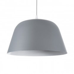GLOBOSTAR® UPVALE 01282 Μοντέρνο Κρεμαστό Φωτιστικό Οροφής με Ντουί 1 x E27 AC 220-240V IP20 - Γκρι & Λευκό - Μ40 x Π40 x Υ24cm GLOBOSTAR® UPVALE 01282 Μοντέρνο Κρεμαστό Φωτιστικό Οροφής με Ντουί 1 x E27 AC 220-240V IP20 - Γκρι & Λευκό - Μ40 x Π40 x Υ24cm