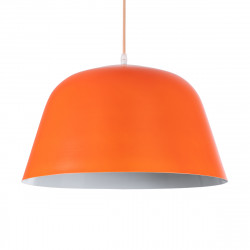 GLOBOSTAR® UPVALE 01283 Μοντέρνο Κρεμαστό Φωτιστικό Οροφής με Ντουί 1 x E27 AC 220-240V IP20 - Πορτοκαλί & Λευκό - Μ40 x Π40 x Υ24cm GLOBOSTAR® UPVALE 01283 Μοντέρνο Κρεμαστό Φωτιστικό Οροφής με Ντουί 1 x E27 AC 220-240V IP20 - Πορτοκαλί & Λευκό - Μ40 x Π40 x Υ24cm