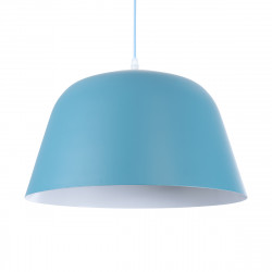 GLOBOSTAR® UPVALE 01286 Μοντέρνο Κρεμαστό Φωτιστικό Οροφής με Ντουί 1 x E27 AC 220-240V IP20 - Γαλάζιο & Λευκό - Μ40 x Π40 x Υ24cm GLOBOSTAR® UPVALE 01286 Μοντέρνο Κρεμαστό Φωτιστικό Οροφής με Ντουί 1 x E27 AC 220-240V IP20 - Γαλάζιο & Λευκό - Μ40 x Π40 x Υ24cm