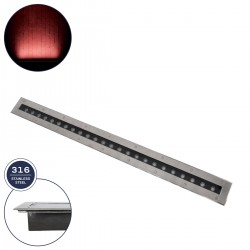 GloboStar® UNDERGROUND-REMVI 90194-R Χωνευτό Φωτιστικό Wall Washer Δαπέδου LED 18W 1440lm 10° DC 24V Αδιάβροχο IP68 L100 x W9 x H7.2cm Κόκκινο - Ανοξείδωτο Ατσάλι - 3 Years Warranty GloboStar® UNDERGROUND-REMVI 90194-R Χωνευτό Φωτιστικό Wall Washer Δαπέδου LED 18W 1440lm 10° DC 24V Αδιάβροχο IP68 L100 x W9 x H7.2cm Κόκκινο - Ανοξείδωτο Ατσάλι - 3 Years Warranty
