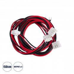 GloboStar® 90247 Καλώδιο Τροφοδοσίας για LED Modules Input x 1 Output x4 Μήκος 150cm GloboStar® 90247 Καλώδιο Τροφοδοσίας για LED Modules Input x 1 Output x4 Μήκος 150cm