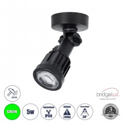 GLOBOSTAR® GARDENINI 61547 Φωτιστικό Σποτ LED 5W 550lm 38° DC 24V Αδιάβροχο IP68 Πράσινο Dimmable - Lumileds SMD Chip - Μαύρο - Μ7 x Π7 x Υ14.5cm - 3 Χρόνια Εγγύηση GLOBOSTAR® GARDENINI 61547 Φωτιστικό Σποτ LED 5W 550lm 38° DC 24V Αδιάβροχο IP68 Πράσινο Dimmable - Lumileds SMD Chip - Μαύρο - Μ7 x Π7 x Υ14.5cm - 3 Χρόνια Εγγύηση