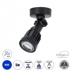 GLOBOSTAR® GARDENINI 61548 Φωτιστικό Σποτ LED 5W 550lm 38° DC 24V Αδιάβροχο IP68 Μπλε Dimmable - Lumileds SMD Chip - Μαύρο - Μ7 x Π7 x Υ14.5cm - 3 Χρόνια Εγγύηση GLOBOSTAR® GARDENINI 61548 Φωτιστικό Σποτ LED 5W 550lm 38° DC 24V Αδιάβροχο IP68 Μπλε Dimmable - Lumileds SMD Chip - Μαύρο - Μ7 x Π7 x Υ14.5cm - 3 Χρόνια Εγγύηση
