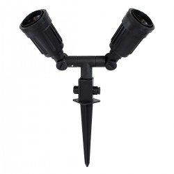 GloboStar® GRASEDO 61614 Καρφωτή Βάση Κήπου με 2 Ντουί E27 για Λάμπες Σποτ PAR38 - Αδιάβροχη IP67 - Υψηλής Αντοχής ABS - VDE Certified - Μ25 x Π7.5 x Υ43.5cm - Μαύρο - 5 Years Warranty GloboStar® GRASEDO 61614 Καρφωτή Βάση Κήπου με 2 Ντουί E27 για Λάμπες Σποτ PAR38 - Αδιάβροχη IP67 - Υψηλής Αντοχής ABS - VDE Certified - Μ25 x Π7.5 x Υ43.5cm - Μαύρο - 5 Years Warranty
