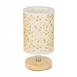 GloboStar® MOSAIC 01262 Κλασικό Επιτραπέζιο Φωτιστικό Πορτατίφ Μονόφωτο 1 x E27 IP20 Μπεζ Ξύλο με Μπεζ & Χρυσό Ύφασμα - Μ14 x Π14 x Υ26cm GloboStar® MOSAIC 01262 Κλασικό Επιτραπέζιο Φωτιστικό Πορτατίφ Μονόφωτο 1 x E27 IP20 Μπεζ Ξύλο με Μπεζ & Χρυσό Ύφασμα - Μ14 x Π14 x Υ26cm