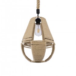 GLOBOSTAR® POLIA 01608 Boho Κρεμαστό Φωτιστικό Οροφής με Ντουί 1 x E27 AC 220-240V IP20 - Μπεζ - Μ30 x Π30 x Y42cm GLOBOSTAR® POLIA 01608 Boho Κρεμαστό Φωτιστικό Οροφής με Ντουί 1 x E27 AC 220-240V IP20 - Μπεζ - Μ30 x Π30 x Y42cm