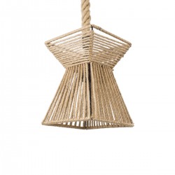 GLOBOSTAR® ROUGE 01611 Boho Κρεμαστό Φωτιστικό Οροφής με Ντουί 1 x E27 AC 220-240V IP20 - Μπεζ - Μ21 x Π21 x Y27cm GLOBOSTAR® ROUGE 01611 Boho Κρεμαστό Φωτιστικό Οροφής με Ντουί 1 x E27 AC 220-240V IP20 - Μπεζ - Μ21 x Π21 x Y27cm