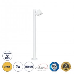 GloboStar® GARDENIA 60506 Φωτιστικό Κήπου - Κολωνάκι Αρχιτεκτονικού Φωτισμού Εξωτερικού Χώρου LED 7W 700lm 60° AC220-240V Αδιάβροχο IP65 - Σώμα Αλουμινίου & Tempered Glass - Μ12 x Π18 x Υ90cm - Θερμό Λευκό 2700K - Λευκό - Bridgelux Chip - 5 Years Warr GloboStar® GARDENIA 60506 Φωτιστικό Κήπου - Κολωνάκι Αρχιτεκτονικού Φωτισμού Εξωτερικού Χώρου LED 7W 700lm 60° AC220-240V Αδιάβροχο IP65 - Σώμα Αλουμινίου & Tempered Glass - Μ12 x Π18 x Υ90cm - Θερμό Λευκό 2700K - Λευκό - Bridgelux Chip - 5 Years Warr