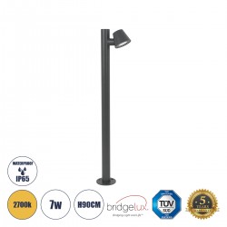 GloboStar® GARDENIA 60507 Φωτιστικό Κήπου - Κολωνάκι Αρχιτεκτονικού Φωτισμού Εξωτερικού Χώρου LED 7W 700lm 60° AC220-240V Αδιάβροχο IP65 - Σώμα Αλουμινίου & Tempered Glass - Μ12 x Π18 x Υ90cm - Θερμό Λευκό 2700K - Γκρι Ανθρακί - Bridgelux Chip - 5 Yea GloboStar® GARDENIA 60507 Φωτιστικό Κήπου - Κολωνάκι Αρχιτεκτονικού Φωτισμού Εξωτερικού Χώρου LED 7W 700lm 60° AC220-240V Αδιάβροχο IP65 - Σώμα Αλουμινίου & Tempered Glass - Μ12 x Π18 x Υ90cm - Θερμό Λευκό 2700K - Γκρι Ανθρακί - Bridgelux Chip - 5 Yea