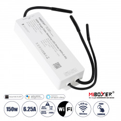 GloboStar® 71438 WP1-P150V24 Mi-BOXER DC Smart Wifi & RF 2.4Ghz & Push Dimming Power Supply Τροφοδοτικό SELV & Controller / Dimmer All in One AC100-240V σε DC 24V 1 x 6.25A 150W - Max 6.25A 150W - Αδιάβροχο IP67 Μ22.5 x Π7 x Υ3.5cm - 3 Years W GloboStar® 71438 WP1-P150V24 Mi-BOXER DC Smart Wifi & RF 2.4Ghz & Push Dimming Power Supply Τροφοδοτικό SELV & Controller / Dimmer All in One AC100-240V σε DC 24V 1 x 6.25A 150W - Max 6.25A 150W - Αδιάβροχο IP67 Μ22.5 x Π7 x Υ3.5cm - 3 Years W