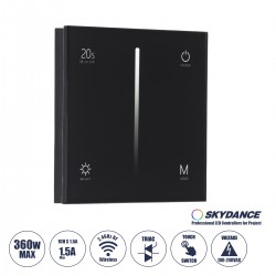 GloboStar® 71453 S1-T SKYDANCE AC Smart RF 2.4Ghz & Αφής - Touch Triac Dimming AC100-240V σε AC100-240V 1 x 1.5A 360W - Max 1.5A 360W - IP20 - Μαύρο Σώμα - Μ8.5 x Π8.5 x Υ3.2cm - 5 Years Warranty GloboStar® 71453 S1-T SKYDANCE AC Smart RF 2.4Ghz & Αφής - Touch Triac Dimming AC100-240V σε AC100-240V 1 x 1.5A 360W - Max 1.5A 360W - IP20 - Μαύρο Σώμα - Μ8.5 x Π8.5 x Υ3.2cm - 5 Years Warranty