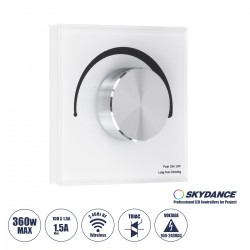 GloboStar® 71454 S1-K SKYDANCE AC Smart RF 2.4Ghz & Ροοστάτη - Push ON/OFF Triac Dimming AC100-240V σε AC100-240V 1 x 1.5A 360W - Max 1.5A 360W - IP20 - Λευκό Σώμα - Μ8.5 x Π8.5 x Υ5cm - 5 Years Warranty GloboStar® 71454 S1-K SKYDANCE AC Smart RF 2.4Ghz & Ροοστάτη - Push ON/OFF Triac Dimming AC100-240V σε AC100-240V 1 x 1.5A 360W - Max 1.5A 360W - IP20 - Λευκό Σώμα - Μ8.5 x Π8.5 x Υ5cm - 5 Years Warranty