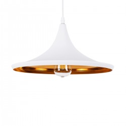 GLOBOSTAR® SHANGHAI 01026-B Μοντέρνο Κρεμαστό Φωτιστικό Οροφής με Ντουί 1 x E27 AC 220-240V IP20 - Λευκό & Χρυσό - Μ37 x Π37 x Υ17cm GLOBOSTAR® SHANGHAI 01026-B Μοντέρνο Κρεμαστό Φωτιστικό Οροφής με Ντουί 1 x E27 AC 220-240V IP20 - Λευκό & Χρυσό - Μ37 x Π37 x Υ17cm