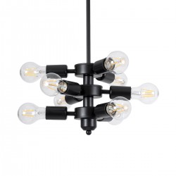 GLOBOSTAR® DELIR 01035 Μοντέρνο Φωτιστικό Οροφής με Ντουί 9 x E27 AC 220-240V IP20 - Μαύρο - Μ24 x Π24 x Υ23cm GLOBOSTAR® DELIR 01035 Μοντέρνο Φωτιστικό Οροφής με Ντουί 9 x E27 AC 220-240V IP20 - Μαύρο - Μ24 x Π24 x Υ23cm