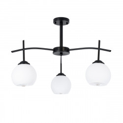 GLOBOSTAR® LUNA 01087 Μοντέρνο Φωτιστικό Οροφής με Ντουί 3 x E27 AC 220-240V IP20 - Λευκό & Μαύρο - Μ45 x Π45 x Υ40cm GLOBOSTAR® LUNA 01087 Μοντέρνο Φωτιστικό Οροφής με Ντουί 3 x E27 AC 220-240V IP20 - Λευκό & Μαύρο - Μ45 x Π45 x Υ40cm