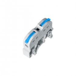 GloboStar® FAST-CONNECT 69903 Μονή Κλέμα Ράγας Ταχείας Σύνδεσης & Διακλάδωσης Καλωδίων για Ηλεκτρολογικούς Πίνακες - 1 x Είσοδος & 1 x Έξοδος με Συμβατή Διατομή Καλωδίων 0.2mm² έως 4mm² - 600V 32A Max - Μ4.5 x Π1 x Υ3.2cm - Γκρι & Μπλε - Πακέτ GloboStar® FAST-CONNECT 69903 Μονή Κλέμα Ράγας Ταχείας Σύνδεσης & Διακλάδωσης Καλωδίων για Ηλεκτρολογικούς Πίνακες - 1 x Είσοδος & 1 x Έξοδος με Συμβατή Διατομή Καλωδίων 0.2mm² έως 4mm² - 600V 32A Max - Μ4.5 x Π1 x Υ3.2cm - Γκρι & Μπλε - Πακέτ