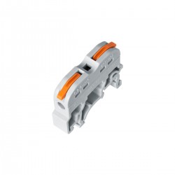 GloboStar® FAST-CONNECT 69904 Μονή Κλέμα Ράγας Ταχείας Σύνδεσης & Διακλάδωσης Καλωδίων για Ηλεκτρολογικούς Πίνακες - 1 x Είσοδος & 1 x Έξοδος με Συμβατή Διατομή Καλωδίων 0.2mm² έως 4mm² - 600V 32A Max - Μ4.5 x Π1 x Υ3.2cm - Γκρι & Πορτοκαλί -  GloboStar® FAST-CONNECT 69904 Μονή Κλέμα Ράγας Ταχείας Σύνδεσης & Διακλάδωσης Καλωδίων για Ηλεκτρολογικούς Πίνακες - 1 x Είσοδος & 1 x Έξοδος με Συμβατή Διατομή Καλωδίων 0.2mm² έως 4mm² - 600V 32A Max - Μ4.5 x Π1 x Υ3.2cm - Γκρι & Πορτοκαλί -