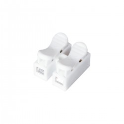 GloboStar® FAST-CONNECT 69905 Διπλή Κλέμα Ταχείας Σύνδεσης & Διακλάδωσης Καλωδίων - 2 x Είσοδοι & 2 x Έξοδοι με Συμβατή Διατομή Καλωδίων 0.2mm² έως 1mm² - 250V 2A Max - Μ2 x Π1.7 x Υ1.3cm - Λευκό - Πακέτο 20 Τεμαχίων - 5 Years Warranty GloboStar® FAST-CONNECT 69905 Διπλή Κλέμα Ταχείας Σύνδεσης & Διακλάδωσης Καλωδίων - 2 x Είσοδοι & 2 x Έξοδοι με Συμβατή Διατομή Καλωδίων 0.2mm² έως 1mm² - 250V 2A Max - Μ2 x Π1.7 x Υ1.3cm - Λευκό - Πακέτο 20 Τεμαχίων - 5 Years Warranty