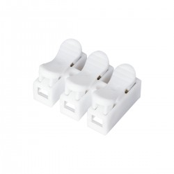 GloboStar® FAST-CONNECT 69906 Τριπλή Κλέμα Ταχείας Σύνδεσης & Διακλάδωσης Καλωδίων - 3 x Είσοδοι & 3 x Έξοδοι με Συμβατή Διατομή Καλωδίων 0.2mm² έως 1mm² - 250V 2A Max - Μ2 x Π2.7 x Υ1.9cm - Λευκό - Πακέτο 20 Τεμαχίων - 5 Years Warranty GloboStar® FAST-CONNECT 69906 Τριπλή Κλέμα Ταχείας Σύνδεσης & Διακλάδωσης Καλωδίων - 3 x Είσοδοι & 3 x Έξοδοι με Συμβατή Διατομή Καλωδίων 0.2mm² έως 1mm² - 250V 2A Max - Μ2 x Π2.7 x Υ1.9cm - Λευκό - Πακέτο 20 Τεμαχίων - 5 Years Warranty