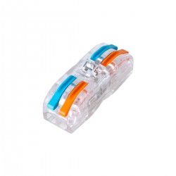 GLOBOSTAR® FAST-CONNECT 69907 Διπλή Κλέμα Ταχείας Σύνδεσης & Διακλάδωσης Καλωδίων - 2 x Είσοδοι & 2 x Έξοδοι με Συμβατή Διατομή Καλωδίων 0.08mm² έως 2.5mm² - 250V/4KV 32A Max IP20 - Διάφανο με Πορτοκαλί & Μπλε - Μ2 x Π4 x Υ1.5cm - Πακέτο 5 Τεμ GLOBOSTAR® FAST-CONNECT 69907 Διπλή Κλέμα Ταχείας Σύνδεσης & Διακλάδωσης Καλωδίων - 2 x Είσοδοι & 2 x Έξοδοι με Συμβατή Διατομή Καλωδίων 0.08mm² έως 2.5mm² - 250V/4KV 32A Max IP20 - Διάφανο με Πορτοκαλί & Μπλε - Μ2 x Π4 x Υ1.5cm - Πακέτο 5 Τεμ