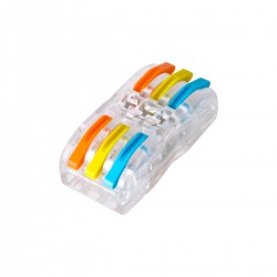 GloboStar® FAST-CONNECT 69908 Τριπλή Κλέμα Ταχείας Σύνδεσης & Διακλάδωσης Καλωδίων - 3 x Είσοδοι & 3 x Έξοδοι με Συμβατή Διατομή Καλωδίων 0.08mm² έως 2.5mm² - 250V/4KV 32A Max - Μ4 x Π4 x Υ1.5cm - Διάφανο με Πορτοκαλί, Κίτρινο & Μπλε - Πακέτο  GloboStar® FAST-CONNECT 69908 Τριπλή Κλέμα Ταχείας Σύνδεσης & Διακλάδωσης Καλωδίων - 3 x Είσοδοι & 3 x Έξοδοι με Συμβατή Διατομή Καλωδίων 0.08mm² έως 2.5mm² - 250V/4KV 32A Max - Μ4 x Π4 x Υ1.5cm - Διάφανο με Πορτοκαλί, Κίτρινο & Μπλε - Πακέτο