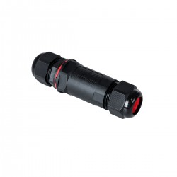 GloboStar® FAST-CONNECT 69916 Διπλός Ι Αδιάβροχος IP68 Σύνδεσμος Ταχείας Σύνδεσης & Διακλάδωσης Καλωδίων - 1 x Είσοδος & 1 x Έξοδος - Εσωτερική Τριπλή Κλέμα με Συμβατή Διατομή Καλωδίων 3 x 0.5mm² έως 3 x 4mm² - 450V 24A Max - Φ3 x Υ10.5cm - Μαύρο  GloboStar® FAST-CONNECT 69916 Διπλός Ι Αδιάβροχος IP68 Σύνδεσμος Ταχείας Σύνδεσης & Διακλάδωσης Καλωδίων - 1 x Είσοδος & 1 x Έξοδος - Εσωτερική Τριπλή Κλέμα με Συμβατή Διατομή Καλωδίων 3 x 0.5mm² έως 3 x 4mm² - 450V 24A Max - Φ3 x Υ10.5cm - Μαύρο