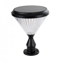 GLOBOSTAR® SHARP 90533 Φωτιστικό Κολωνάκι Κήπου LED 10W 500lm 120° με Ενσωματωμένο Φωτοβολταϊκό Panel 6V 2W & Επαναφορτιζόμενη Μπαταρία Li-ion 3.2V 8000mAh με Αισθητήρα Ημέρας-Νύχτας Αδιάβροχο IP65 Ψυχρό Λευκό 6000K - Γκρι Ανθρακί - Μ26 x Π26 x Υ33cm  GLOBOSTAR® SHARP 90533 Φωτιστικό Κολωνάκι Κήπου LED 10W 500lm 120° με Ενσωματωμένο Φωτοβολταϊκό Panel 6V 2W & Επαναφορτιζόμενη Μπαταρία Li-ion 3.2V 8000mAh με Αισθητήρα Ημέρας-Νύχτας Αδιάβροχο IP65 Ψυχρό Λευκό 6000K - Γκρι Ανθρακί - Μ26 x Π26 x Υ33cm
