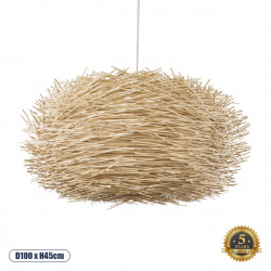 GLOBOSTAR® MINORCA 01786 Boho Κρεμαστό Φωτιστικό Οροφής με Ντουί 1 x E27 AC 220-240V IP20 - Μπεζ - Μ100 x Π100 x Υ45cm GLOBOSTAR® MINORCA 01786 Boho Κρεμαστό Φωτιστικό Οροφής με Ντουί 1 x E27 AC 220-240V IP20 - Μπεζ - Μ100 x Π100 x Υ45cm