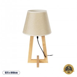GloboStar® TAKIKO 02042 Μοντέρνο Επιτραπέζιο Φωτιστικό Πορτατίφ Μονόφωτο 1 x E27 IP20 Μπεζ Ξύλο με Μπεζ Ύφασμα - Μ25 x Π25 x Υ48cm GloboStar® TAKIKO 02042 Μοντέρνο Επιτραπέζιο Φωτιστικό Πορτατίφ Μονόφωτο 1 x E27 IP20 Μπεζ Ξύλο με Μπεζ Ύφασμα - Μ25 x Π25 x Υ48cm