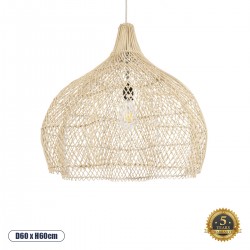 GLOBOSTAR® ADEJE 02210 Boho Κρεμαστό Φωτιστικό Οροφής με Ντουί 1 x E27 AC 220-240V IP20 - Μπεζ - Μ60 x Π60 x Υ60cm GLOBOSTAR® ADEJE 02210 Boho Κρεμαστό Φωτιστικό Οροφής με Ντουί 1 x E27 AC 220-240V IP20 - Μπεζ - Μ60 x Π60 x Υ60cm